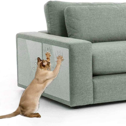 Removable Adhesive Sofa Protector in use